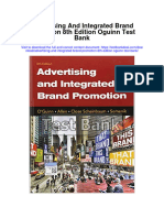 Advertising and Integrated Brand Promotion 8th Edition Oguinn Test Bank