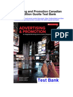Advertising and Promotion Canadian 6th Edition Guolla Test Bank