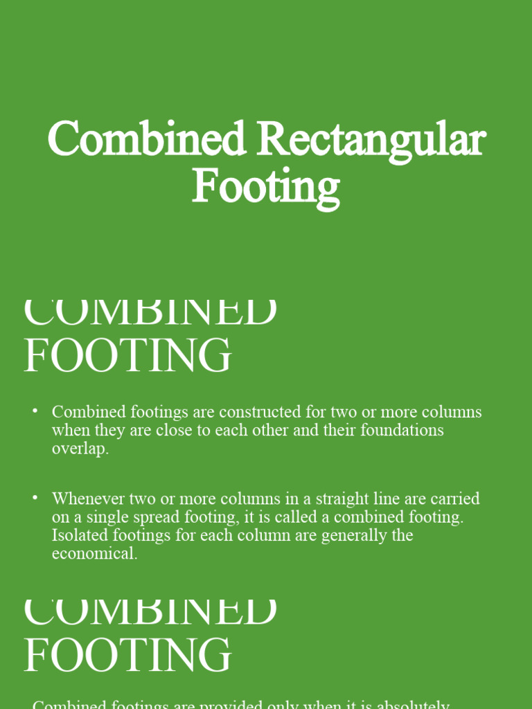 Combined Rectangular Footing Guide | PDF