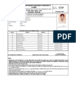 Maharshi Dayanand Saraswati University, Ajmer Admit Card