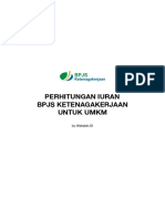 Perhitungan Iuran BPJS Ketenagakerjaan Untuk UMKM 