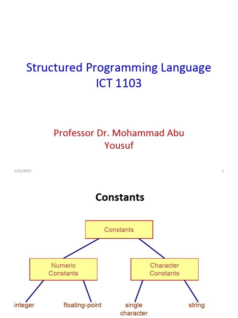 Spl Lecture 2 Pdf