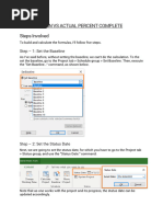 Calculating Planned % Complete in MS Project | PDF | Computing | Software