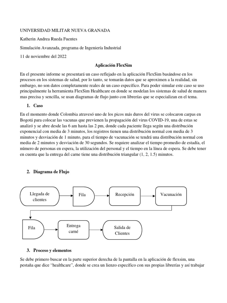 Flexsim Caso Sencillo | PDF | Simulación