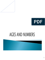 AGES NUMBERS Pagenumber