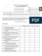 Teacher Evaluation Form 08