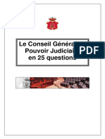 Le Conseil General Du Pouvoir Judiciaire en 25 Questions v3