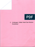 Undangan Daftar Hadir Notulen Sosialisasi