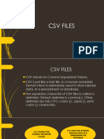 3.3. CSV Files