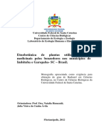 Etnobotânica de Plantas Utilizadas Como Medicinais Pelos Benzedores Nos Municípios de Imbituba e Garopaba-SC - Brasil