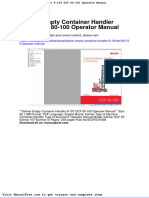 Kalmar Empty Container Handler 8 10t DCF 80 100 Operator Manual
