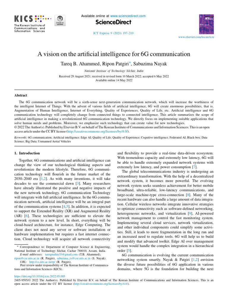 AI For 6G | PDF