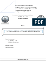 PDF Memoire Pathologie Des Ouvrages Geotechnqiue
