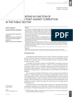 Forensic Accounting in Function of Prevention and Fight Against Corruption in The Public Sector