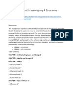 Solutions Manual To Accompany A Structures Primer