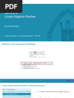 L2 Linear Algebra Review