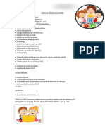 Lista de Útiles Escolares .