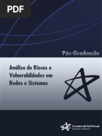 1 ANÁLISE DE RISCOS E VULNERABILIDADES EM REDES E SISTEMAS Parte 2