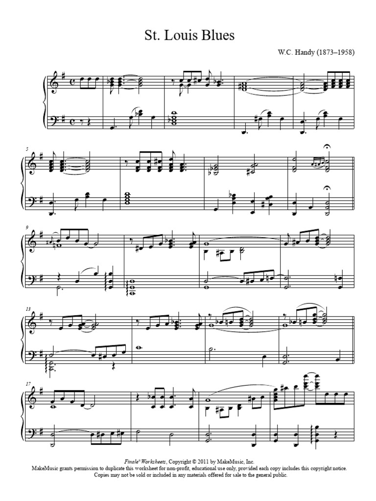 Handy St. Louis Blues | PDF