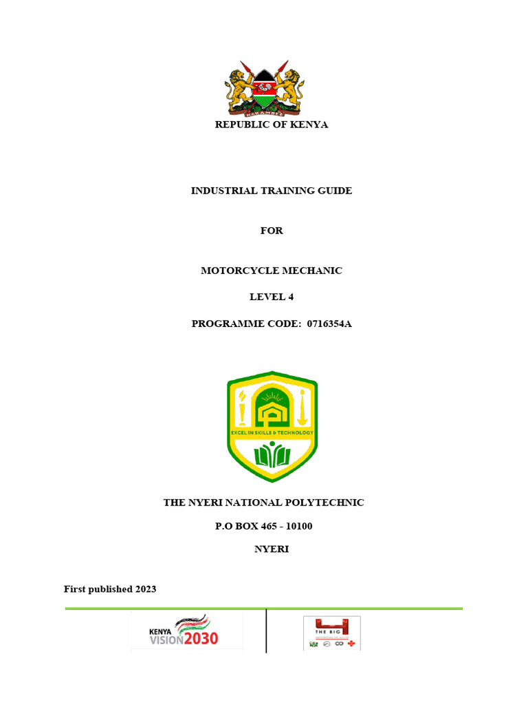 Motor Cycle Mechanic Level 4 | PDF | Mentorship
