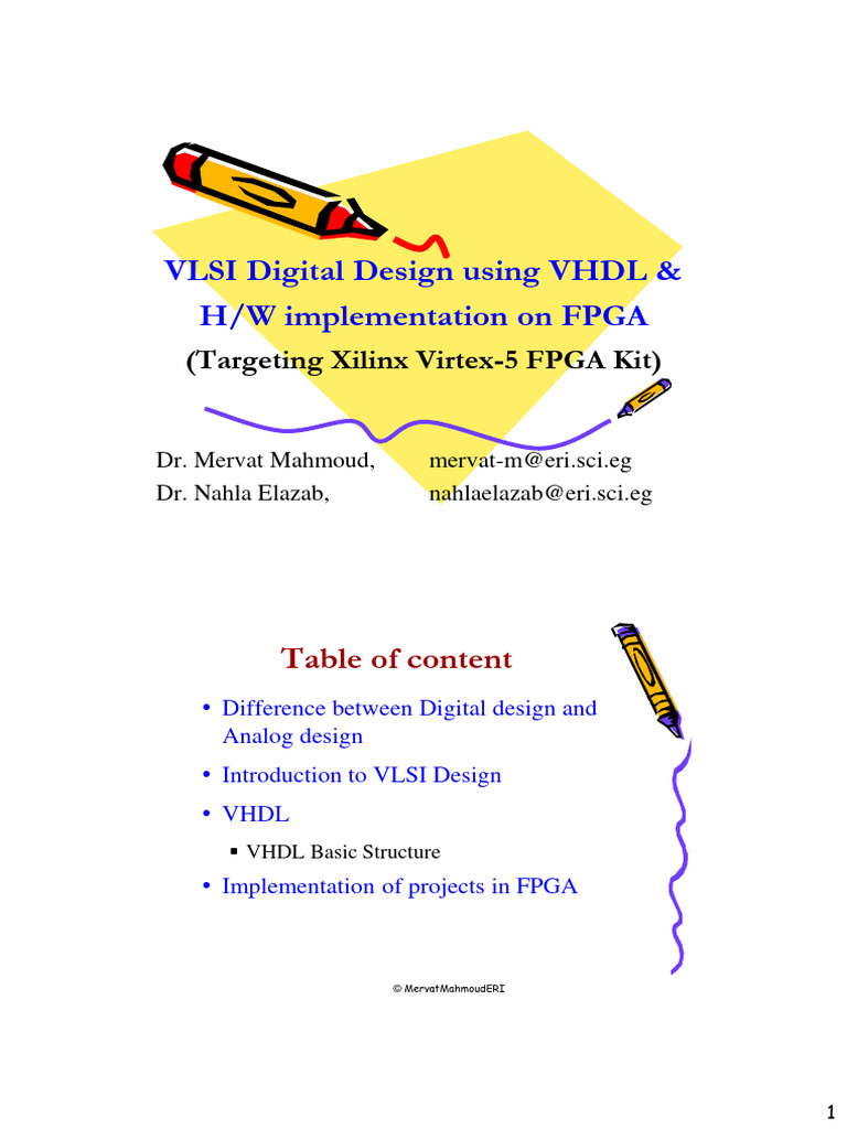VLSI Digital Design using VHDL and FPGA PDF Vhdl Integrated Circuit