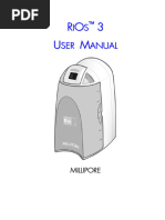 Millipore Water-Purifier RiOs-3 Manual