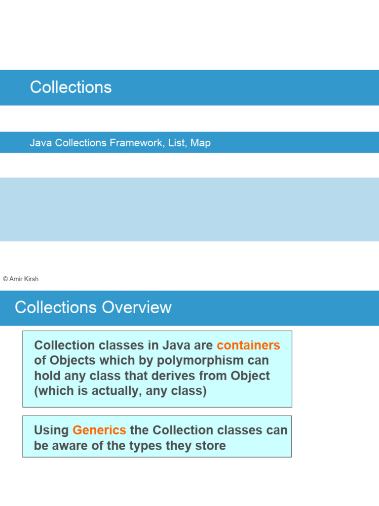 Collections With Exercise | PDF | Java (Programming Language ...