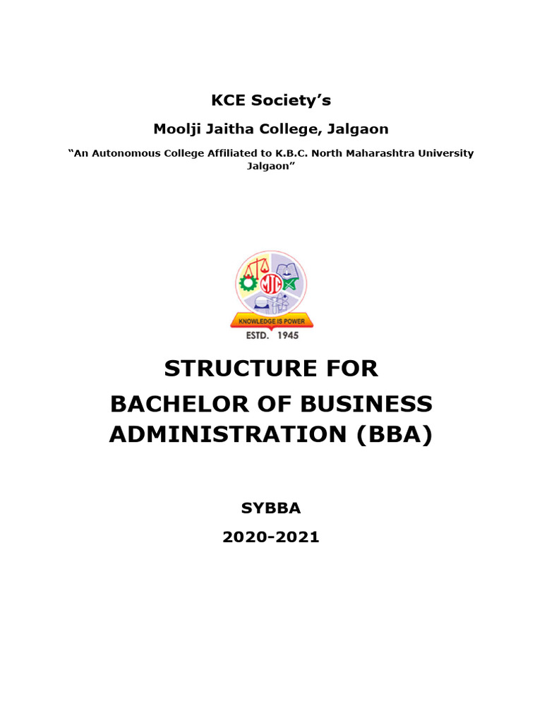 Sybba Structure and Syllabus Rev16102020 | PDF