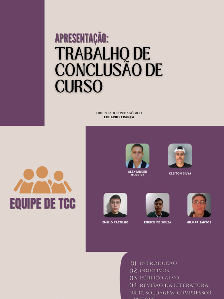 Apresentação De Tcc Pdf