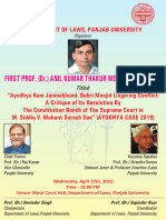 Prof. Anil Thakur Mamorial Lecture