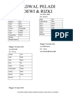 Jadwal Wedding Dewi Dan Rizki Fikss