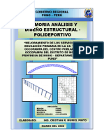 Caratul'a Informe Estructural Polideportivo