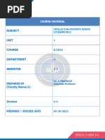 IPR Unit-I Course Material