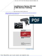 Linde Air Conditioners Series 353 391 392 393 394 396 Service Training Manual de
