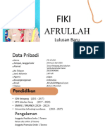 Afrullah: Data Pribadi