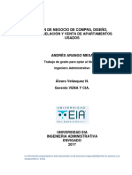 Plan de Negocio de Compra, Diseño, Modelacion y Venta de Apartamentos Usados.