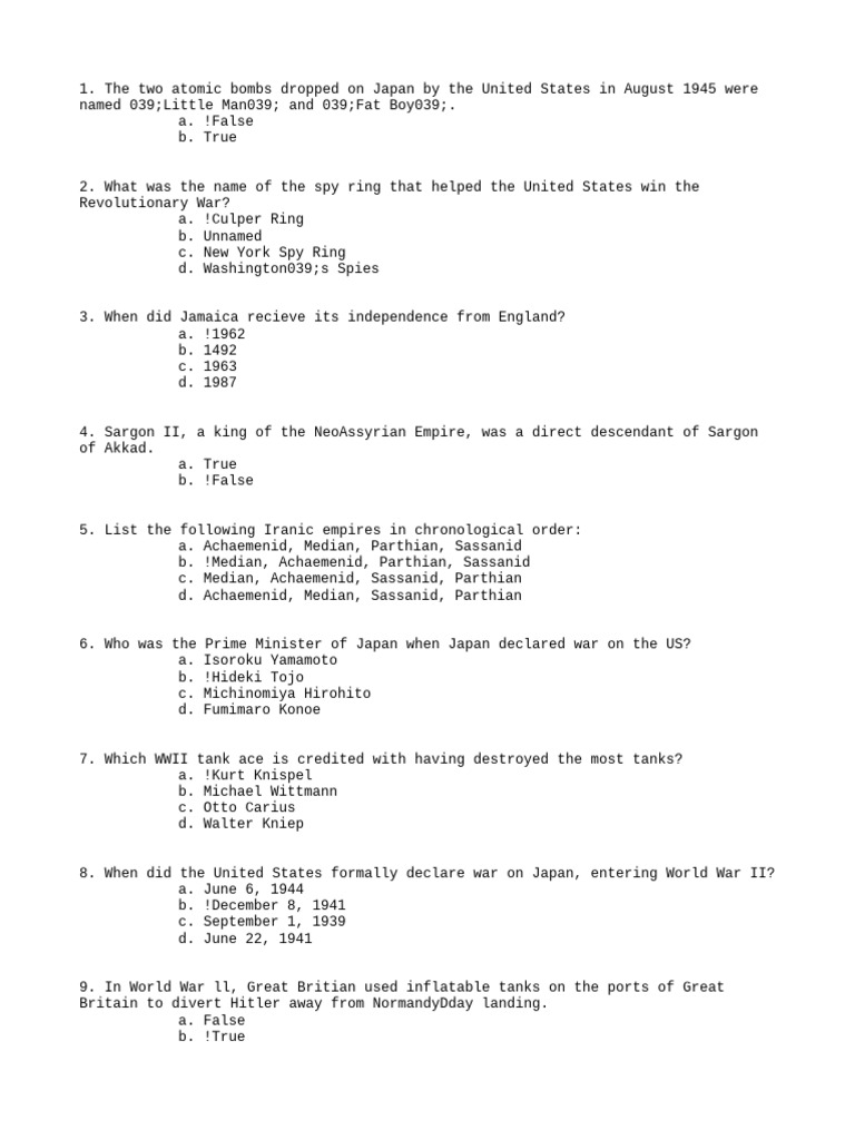 Quiz Lesson Plan 6 | PDF