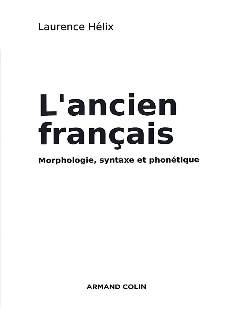 L'ancien Français | PDF