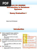 CAS CS 460/660 Introduction To Database Systems Query Evaluation I