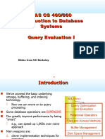 CAS CS 460/660 Introduction To Database Systems Query Evaluation I