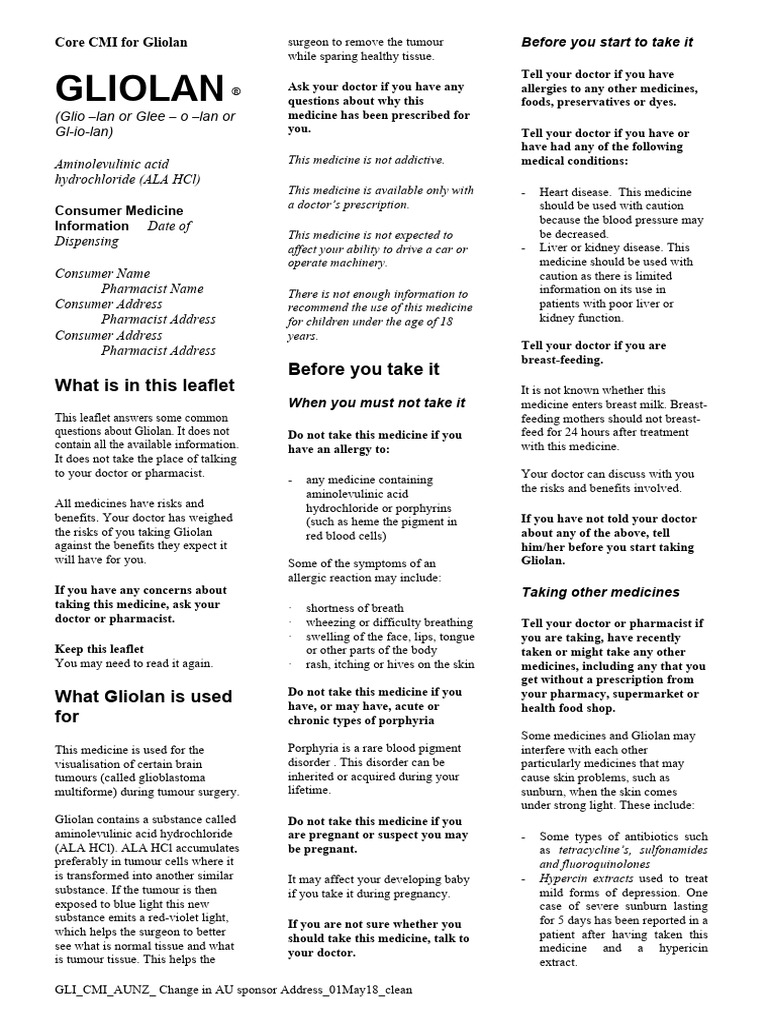 Gliolan | PDF