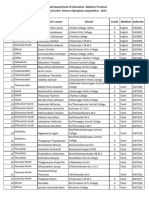 Provincial Level Science Olympiad Category II Index No-1