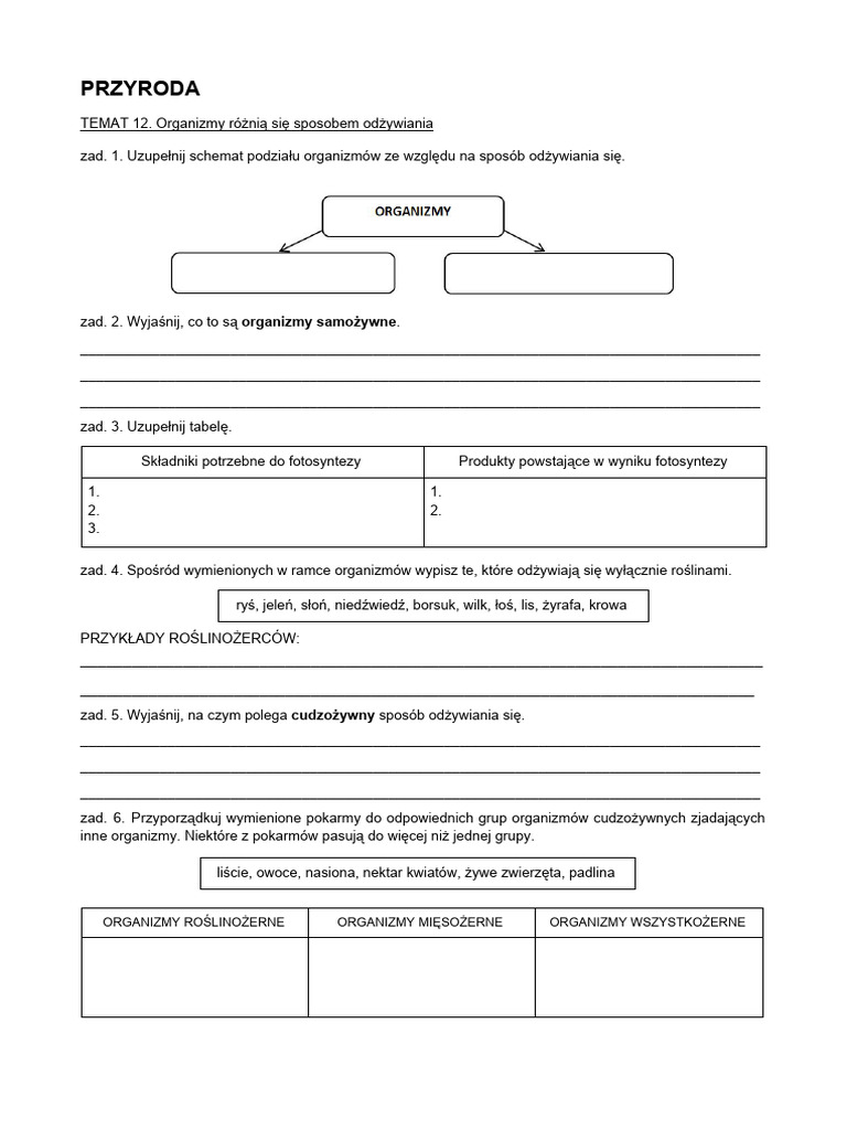 12. Organizmy | PDF