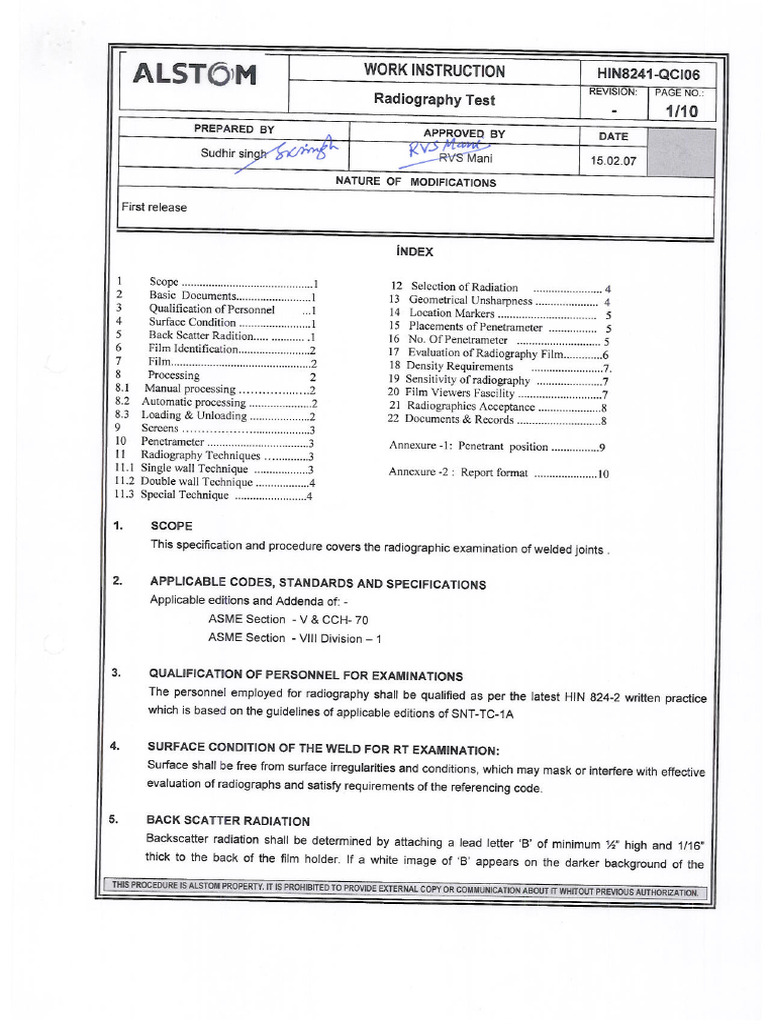 Radiography Test | PDF