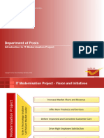 Department of Posts Introduction To IT Modernisation Project
