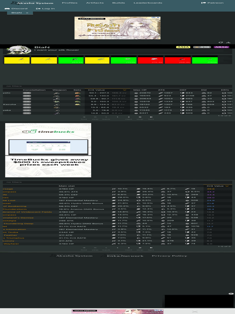 Akasha System Builds and Profiles | PDF