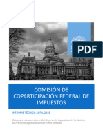 Informe Técnico Comisión de Coparticipacion Federal Abril