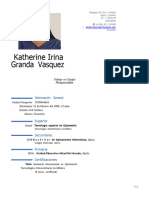 Hoja de Vida Katherine Irina Granda Vasquez