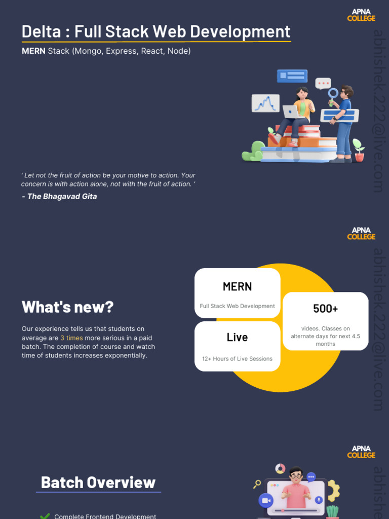 Apna College Delta Web Development Course | PDF