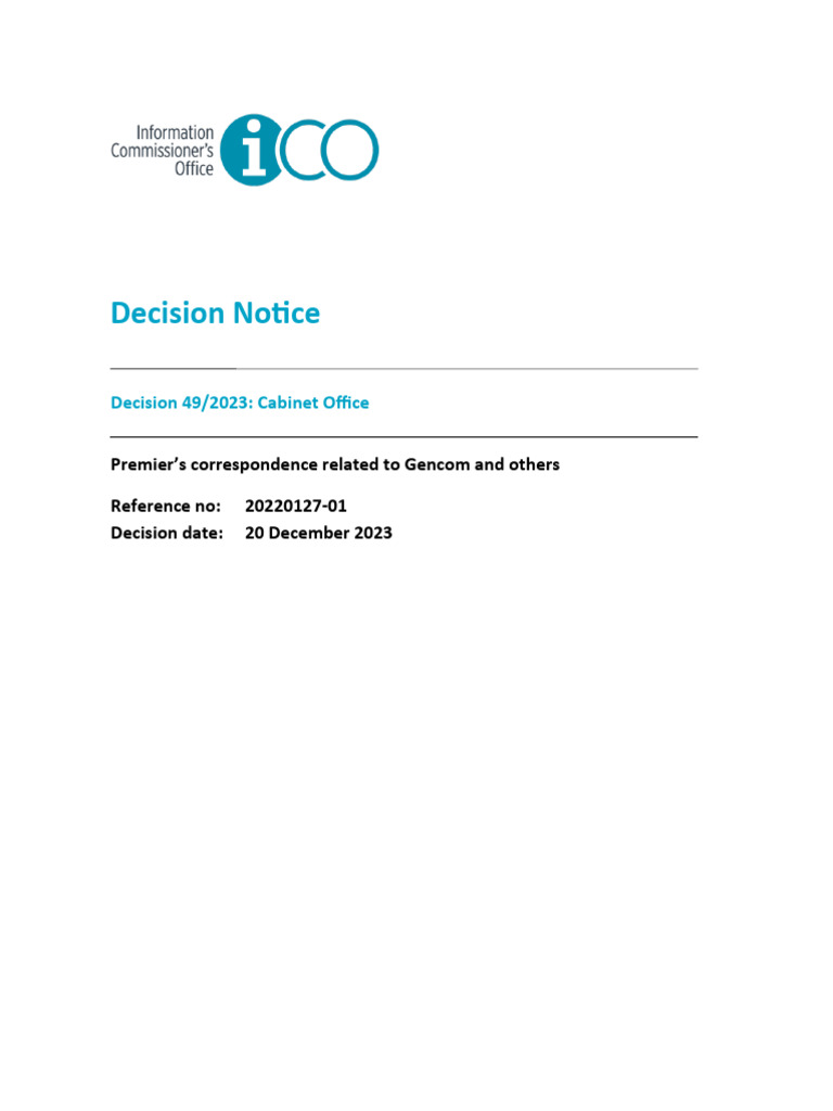 Decision 49 2023 Office FINAL PDF U.S. Securities And
